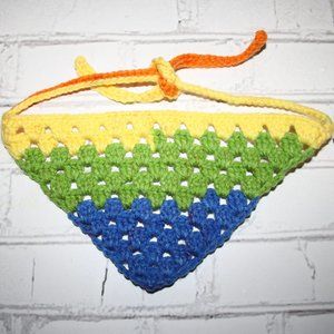 Brand new Crocheted Handmade Dog Bandana Size Large